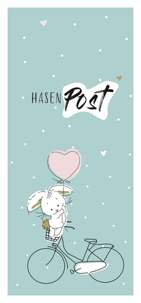 Postkarte - Hasen Post