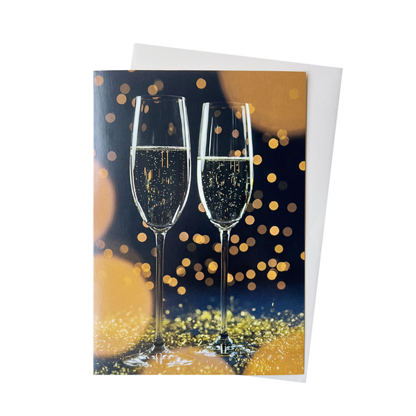 Greeting Card - Champagne Glasses