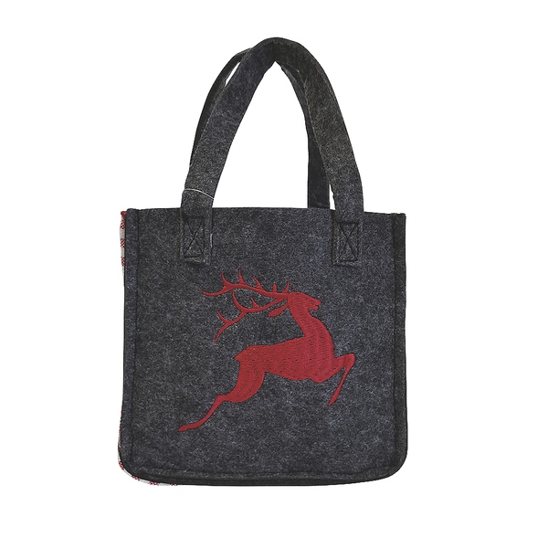 Tasche aus Filz Hirsch rot